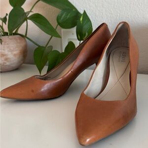 Alfani Women's Brown Leather Heels
